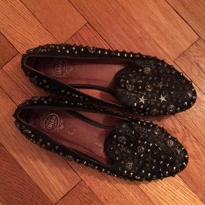 Jeffrey Campbell studded leather loafers